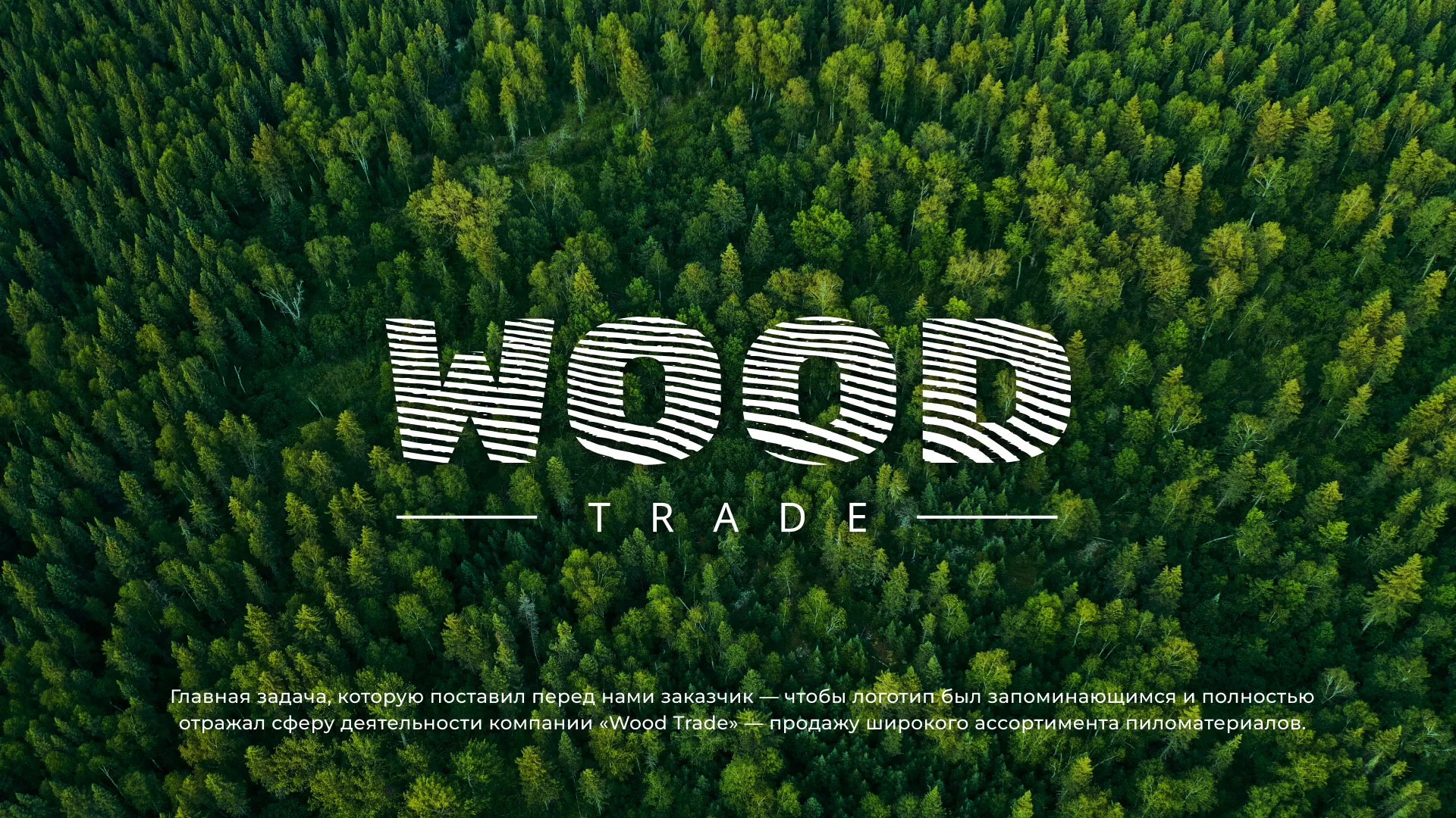Разработка логотипа для компании «Wood Trade» в Облучье